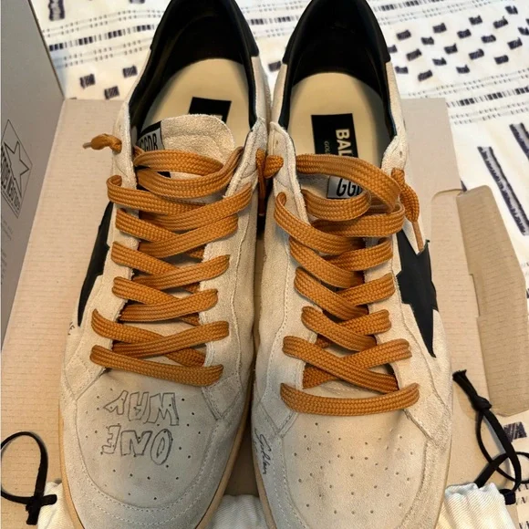 Men’s Golden Goose Ball Star Brown Suede 46eu 100% Authentic - Picture 2 of 8